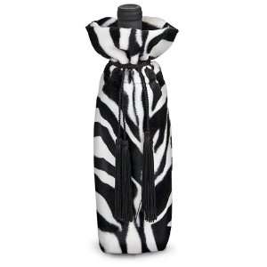  Wild Spirits Zebra Print Cloth Gift Bag with Tassel Rope 