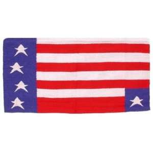 Patriotic American Flag Western Saddle Blanket  Pet 