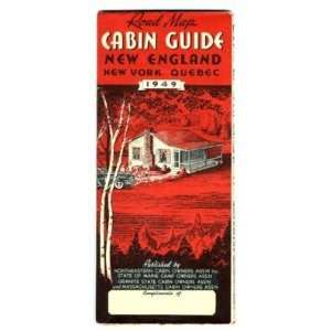 1949 Road Map & Cabin Guide New England Quebec NY 