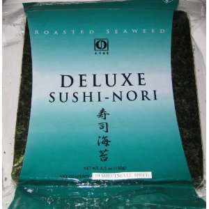 Sushi Nori Seaweed Sheets   50 Sheets Deluxe Roasted Seaweed   4.5oz 