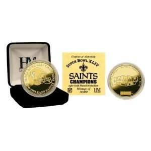  Super Bowl XLIV Champions 24KT Gold Coin 