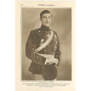  1918 Print Boris Czar of Bulgaria 