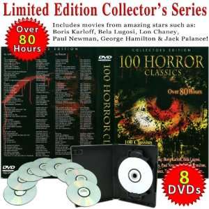  100 HORROR CLASSIC Movies   8 DVD Collection Everything 