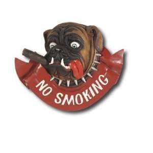  RAM Gameroom R950 Hand Carved No Smoking Dog Sign