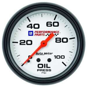   GM Performance Parts 2 5/8 0 100 PSI Mechanical Oil Pressure Gauge