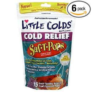 Little Remedies Soothing Throat Safe T Pops, With Vitamin C & Zinc, 15 