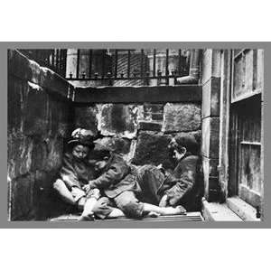  Vintage Art Street Kids Huddle Together on Mulberry Street 