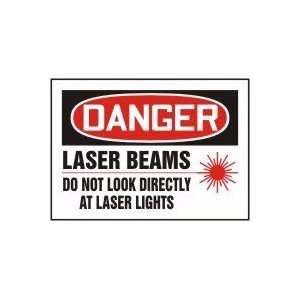 DANGER LASER BEAMS DO NOT LOOK DIRECTLY AT LASER LIGHTS (W/GRAPHIC) 10 