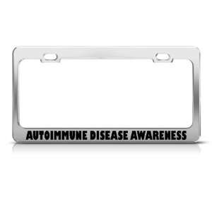 Autoimmune Disease Awareness license plate frame Tag Holder