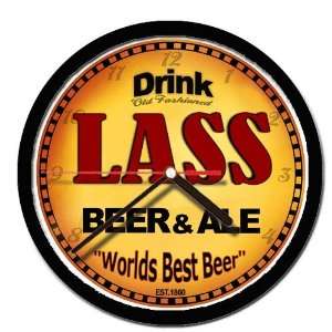  LASS beer and ale cerveza wall clock 