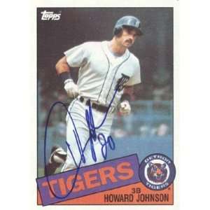 Howard Johnson Autographed / Signed 1985 Topps Detroit Tigers Card 