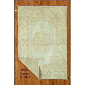    3x4 Hand Knotted Kaisary Turkey Rug   30x43