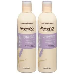  Aveeno Stress Relief Foaming Bath, 10 oz, 2 ct (Quantity 