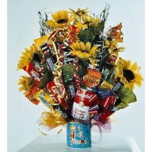 Get Well Mug Candy Bouquet with Chicken Grocery & Gourmet Food