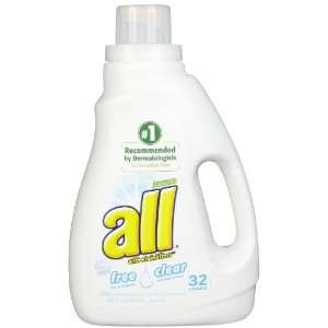 All Free & Clear 2X Ultra Concentrated Laundry Detergent, 32 Loads 50 