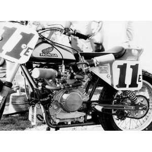  Jerry Smith   Honda Flat Track Motorcycle Giclee Canvas 