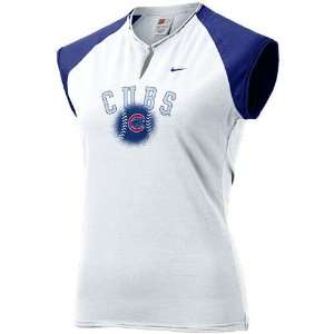  Nike Chicago Cubs White Ladies Favorite Raglan T Shirt 