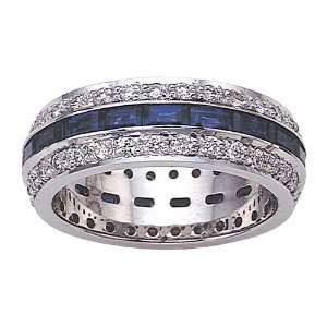  3.80 cttw Karina B(tm) Sapphire Eternity Band in 18 kt 