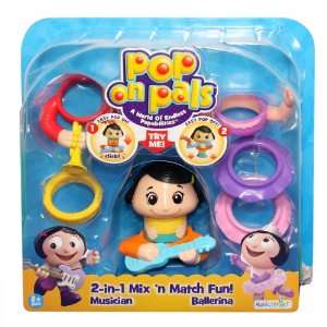  Pop On Pals Figure Musician/Dancer Girl Pack Toys & Games