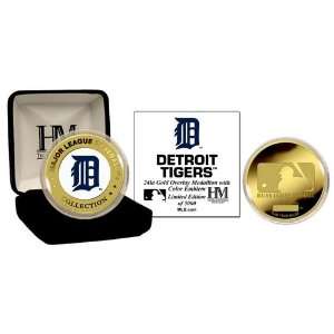 BSS   Detroit Tigers Rays 24Kt Gold And Color Team Commemorative Coin