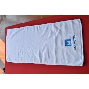 hotel face/bath towel 32s size 3575 120g with logo customized hotel 