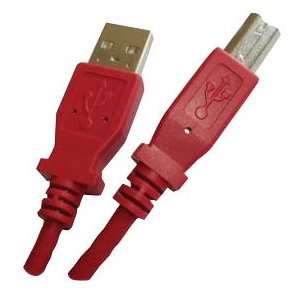 Professional USB A B Cable Red 6ft Polybag High Speed 