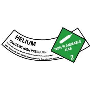  LABELS HELIUM CYLINDER LABEL