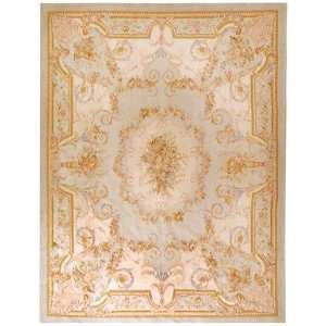  Due Process Aubusson Nantes Powder Blue 9 X 12 Area Rug 