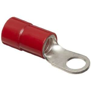 Morris Products 11424 Ring Terminal, Nylon Insulated, Red, 2 Wire Size 