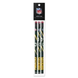   Packers 3 Pack Wood Pencil in Clear Bag with Header   NFL (12005 QUJ