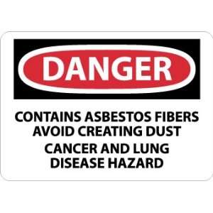  SIGNS CONTAINS ASBESTOS FIBERS AVOID CR