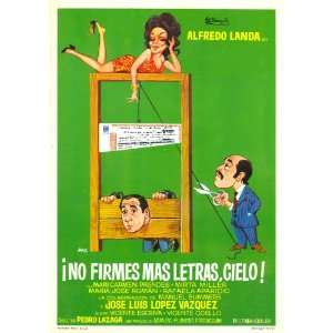  No firmes más letras, cielo Poster Movie Spanish (11 x 17 