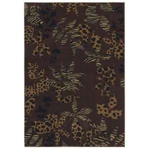   Safari Garden Espresso 13700 5 5 X 7 8 Area Rug