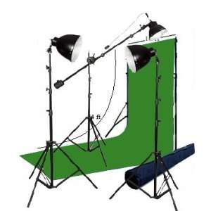  Chromakey Green Muslin Backdrop with Stand & 750watt 