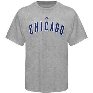  Majestic Chicago Cubs Youth Ash Official Road Wordmark T 