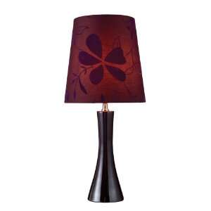   D1591 Cressona 1 Light Table Lamp in Black Berry