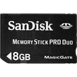  Sandisk 8gb Memory Stick Pro Duo 15mbps High speed 