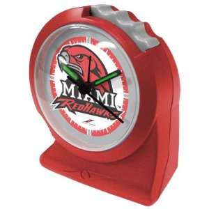  Miami Ohio Redhawks NCAA Gripper Alarm Clock Sports 