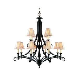 Savoy House 1 1673 12 13 Essex 12 Light Two Tier Chandelier in English 