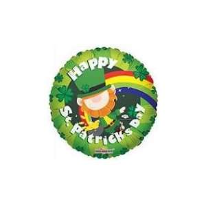  18 Happy St. Patricks Leprechaun   Mylar Balloon Foil 