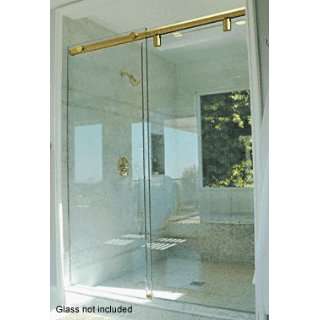   Polished Brass Hydroslide 180 Degree Standard Sliding Shower Door Kit