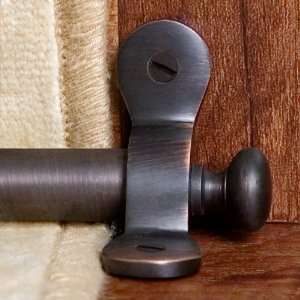  Elliptical Stair Rod Finials   Set of 2   Oil Rubbed 