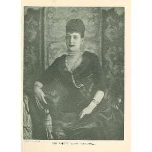  1901 Print Queen Alexandra of England 