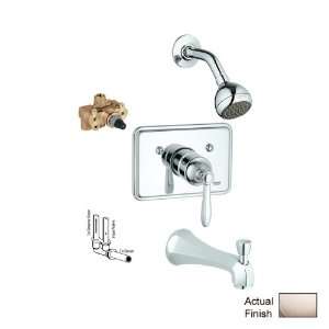 GROHE Somerset Brushed Nickel 1 Handle Tub & Shower Faucet with Single 