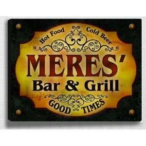  Meress Bar & Grill 14 x 11 Collectible Stretched 