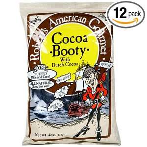 Pirates Booty Cocoa Booty, 4 Ounce Bags (Pack of 12)  