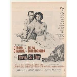  1959 Frank Sinatra Gina Lollobrigida Never So Few Movie 
