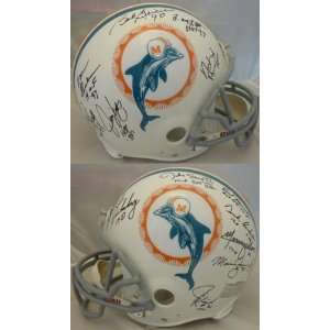  1972 Miami Dolphins Autographed Team Signed Proline Helmet 