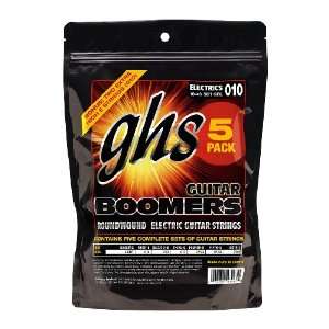  GHS Electric Guitar Boomers Roundwound Light Resealable 6 