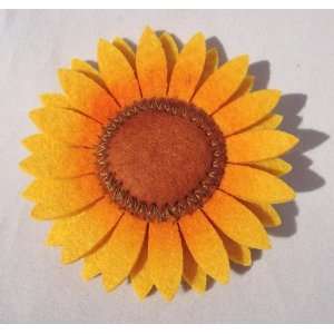  NEW Stitched Folk Art Felt Sunflower, Limited. Beauty